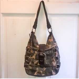 B Makowsky Camo Purse